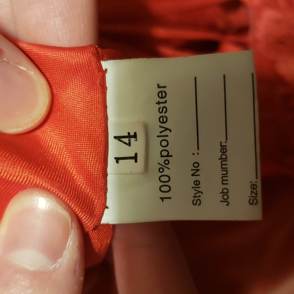 Elegant Red Floral Ball Gown - Picture 14 of 15